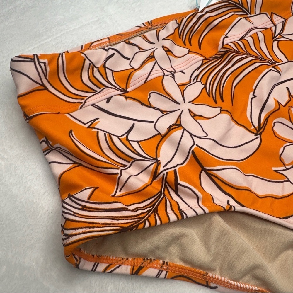 Kona Sol Women's High Waist Full Seat Coverage Bikini Bottom Size L (12-14) - Picture 2 of 11